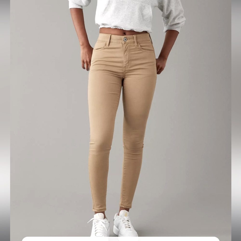 Aeropostale pants - tan “high rise curvy jegging” NWT size 4 Long